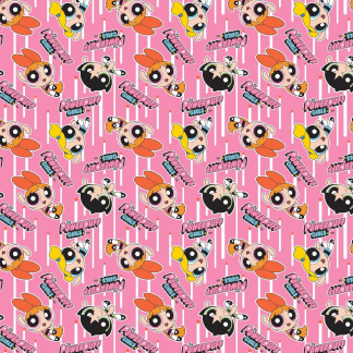 PowerPuff Girls Girls Action Poses Cotton Fabric
