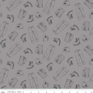 CAT® Garb Gray Cotton Fabric