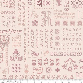 Piece & Plenty Sampler Red Cotton Fabric