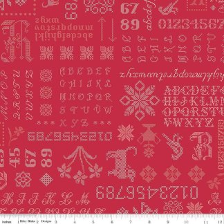 Piece & Plenty Sampler Berry Cotton Fabric