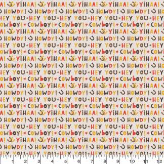 Wild West Howdy Flannel Fabric