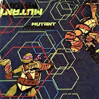 Ninja Turtles Mutant Dark Blue Fleece Fabric