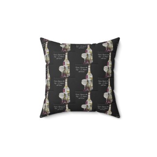 Wine Lover's Decorative Pillow - Perfect Gift for Celebrations & Cozy Evenings