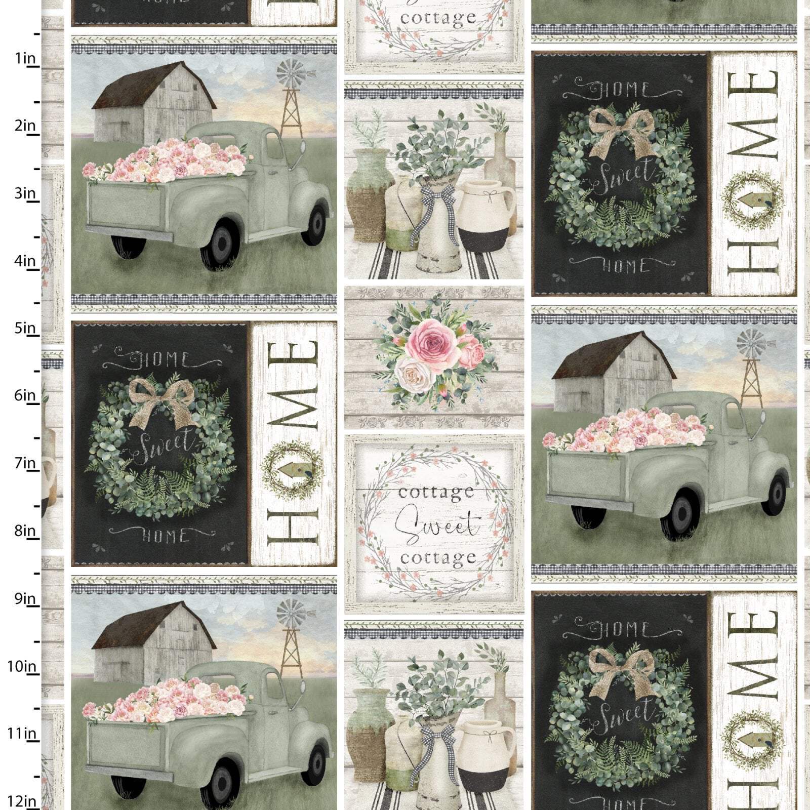 Handmade Placemat Or Table Runner White Cottage Farm Farmhouse Patch