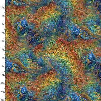 Handmade Placemat Or Table Runner Power of the Elements Marbled Texture