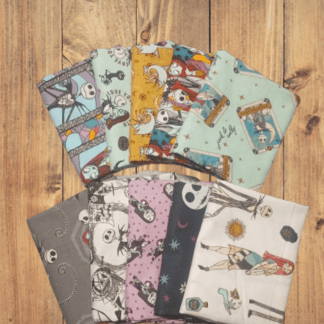 10 Half Yards - Assorted Nightmare Before Christmas Half Yard Bundle