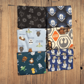 Assorted Star Wars Flat Fold Assortment 18 Yard Bundle Flannel Fabric