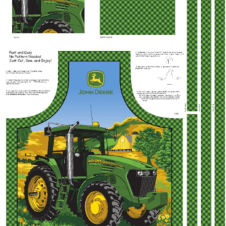 John Deere BBQ Apron Cotton Fabric Panel