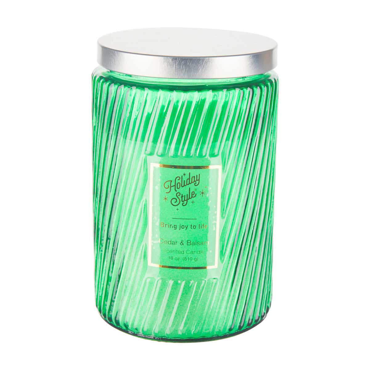 Holiday Style 'Bring Joy To Life' Christmas Scented Candle, 18 oz, Cedar & Balsa - Image 2