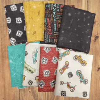 8 Fat Quarters - Assorted Route 66 Fat Quarter Bundle