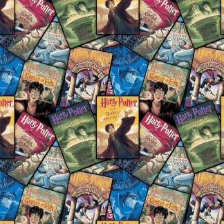 Harry Potter™ Book Cover Stack Cotton Fabric