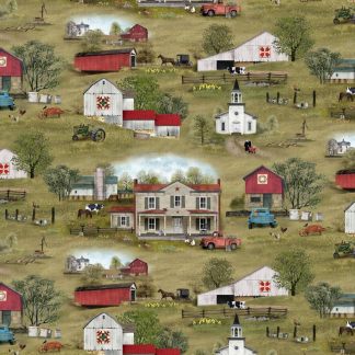 Handmade Placemat Or Table Runner Headin' Home Landscape Medley