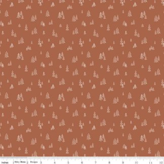 Handmade Placemat Or Table Runner 'Round the Mountain Pinpoint Pines Cinnamon