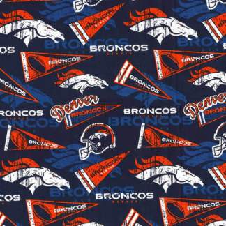 Handmade Placemat Or Table Runner Broncos Retro