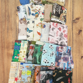 Quilter’s Cotton Fabric Scraps - Sold by The 3 lbs - Scrap Bag Bolt End Pieces R