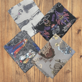 4 Fat Quarters - Assorted Disney Villains Fat Quarter Cotton Bundle