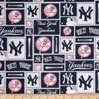 New York Yankees Patch Cotton Fabric
