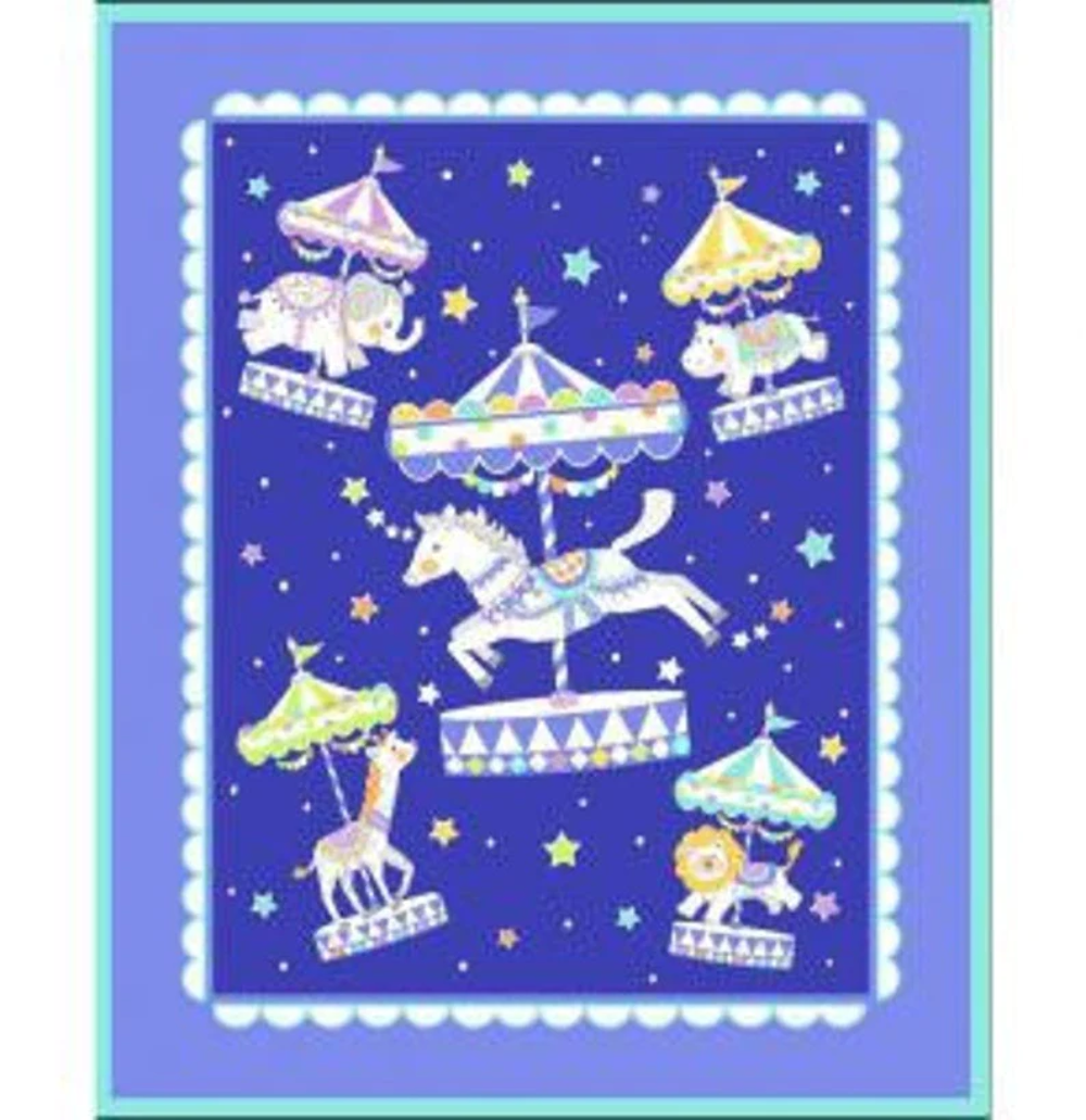 Carousel Cotton Panel Fabric