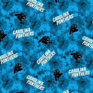 Carolina Panthers Tie Dye Fleece Fabric