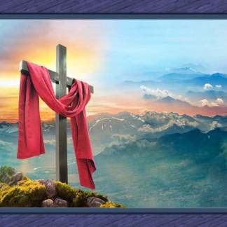 Handmade Tapestry "It is Finished Faith Cotton”