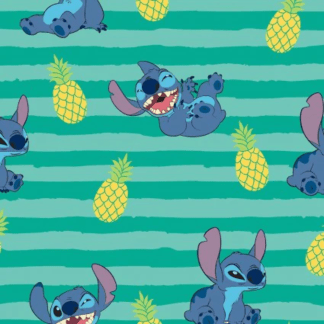 Lilo & Stitch Stripe Cotton Fabric