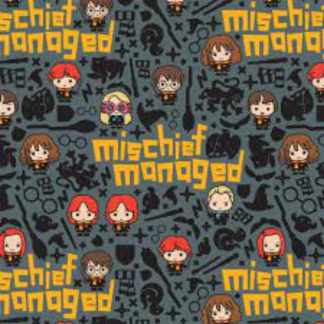 Harry Potter Kawaii Flannel Fabric