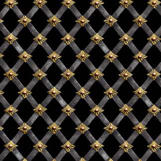 Full Steam Ahead Digital Lattice Cotton Fabric