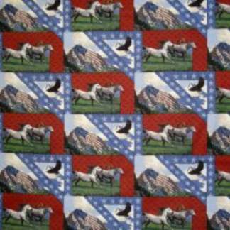 Patriots Point Collage Cotton Fabric