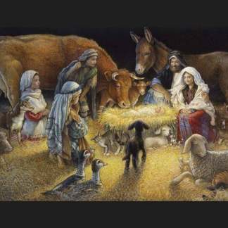 Oh Night Divine Panel Cotton Fabric