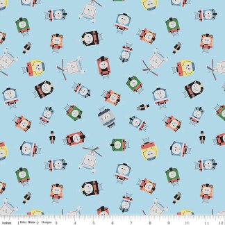 Thomas Friends™ Sodor Railway Toss Cotton Fabric
