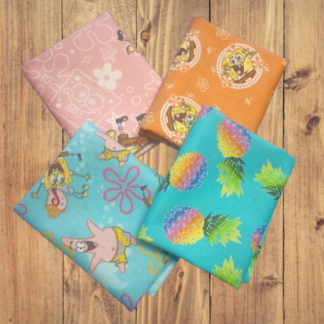4 Fat Quarters - Assorted Spongebob Fat Quarter Bundle