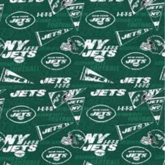 New York Jets Flag Cotton Fabric