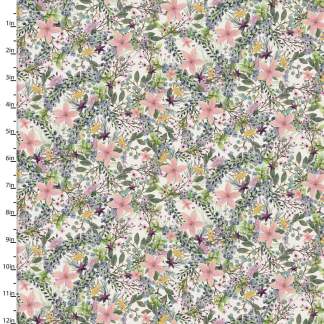 Touch of Spring Floral Cotton Fabric
