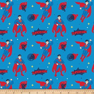 DC Justice League Jr Superman Cotton Fabric