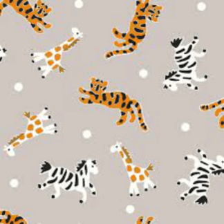 Mosaic Safari Toss Cotton Fabric