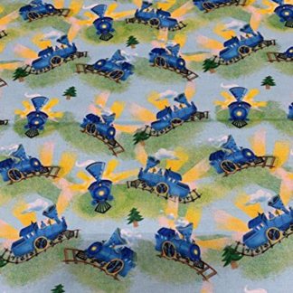 Little Engine that Could Cotton Fabric