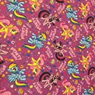 My Little Pony Party Flannel Fabric