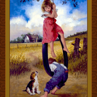 Just Hanging Around Panel Cotton Fabric