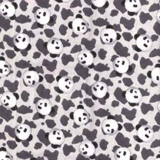 Handmade Blanket, Burp Rag/ Security Blanket, and Bib Baby Pandas on Gray