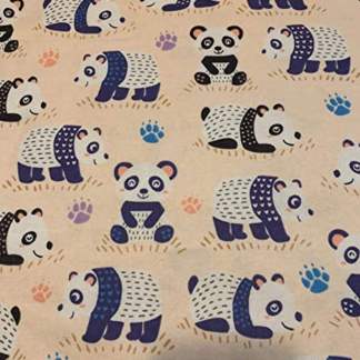 Panda Flannel Fabric