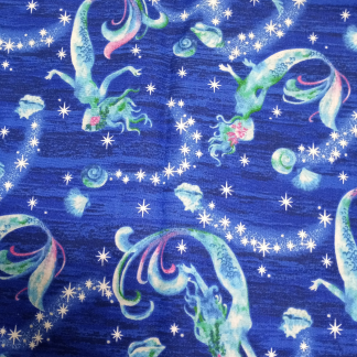 Mermaids, Stars & Waves Cotton - 1 Yard Precut