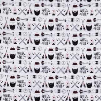 Wild Man Calico Cotton Fabric
