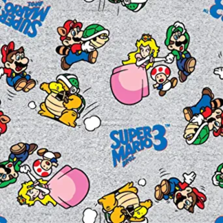 Go Mario and Friends Cotton Fabric