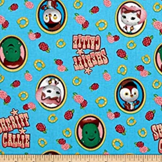Sheriff Callie Blue Cotton Fabric