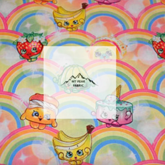 Shopkins Rainbows Cotton Fabric