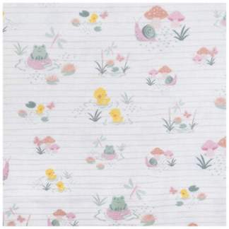 Woodland Baby Striped Flannel Fabric