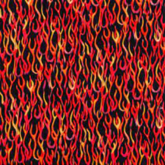 Flames Calico Cotton Fabric