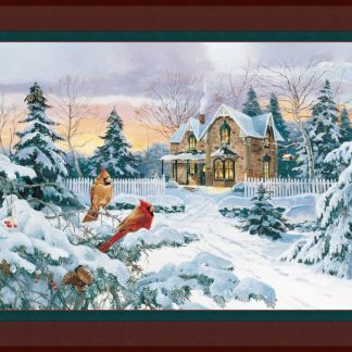 Winter Memories Panel Cotton Fabric
