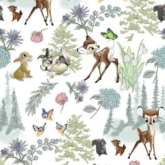 Bambi and Friends Cotton Fabric