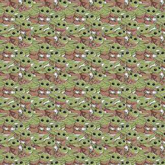 Star Wars Child Poses Stack Cotton Fabric